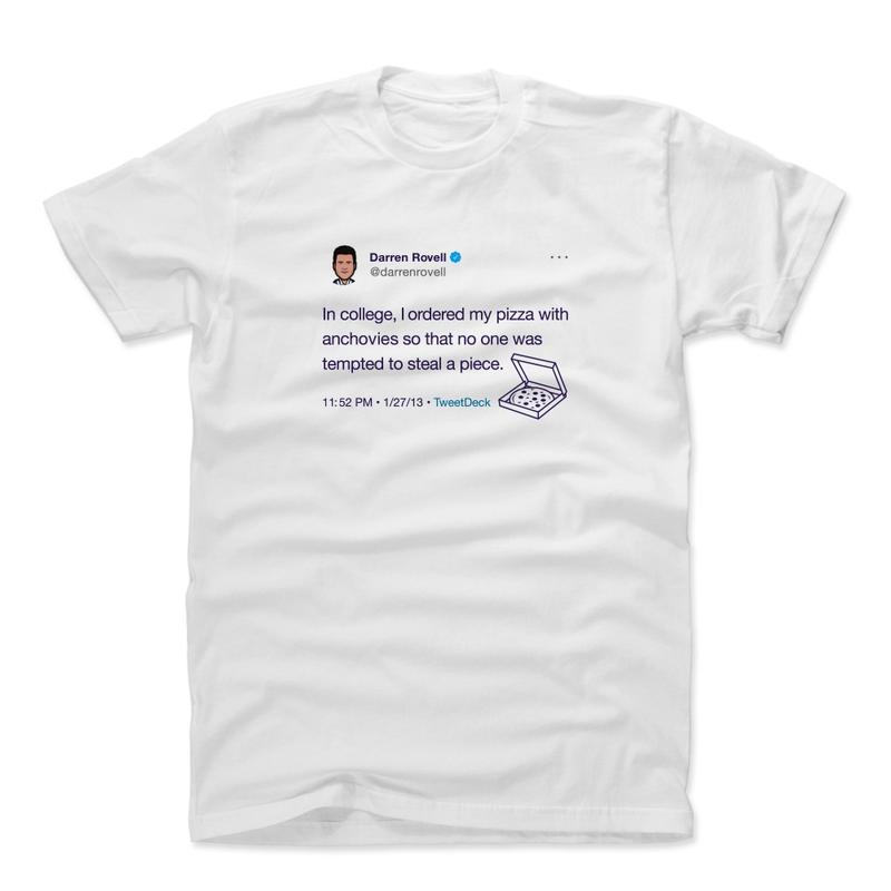 Darren Rovell Pizza Tweet Cotton T-Shirt